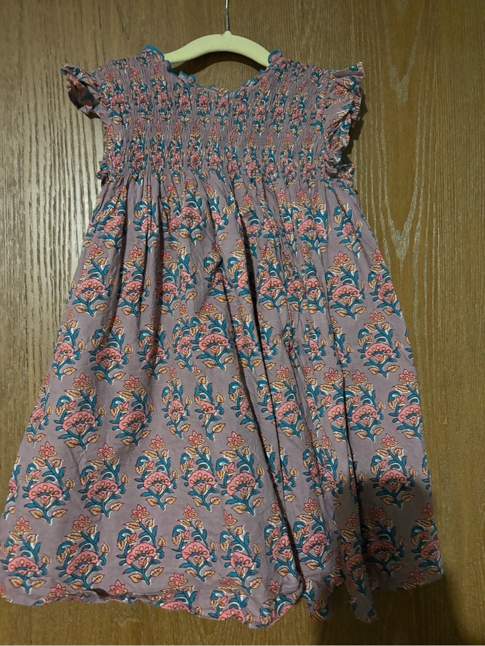 Pink Chicken Purple Floral Stevie Dress, Size 5, EUC